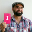 Ali Amla holding the letter I