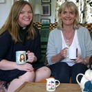 Kate Bottley and Alison Hilliard on the Gogglebox sofa